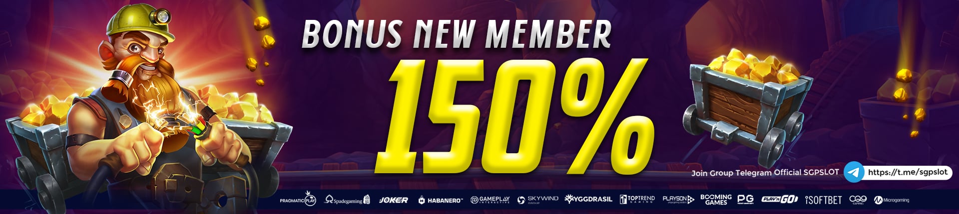 BONUS NEW MEMBER 150%
